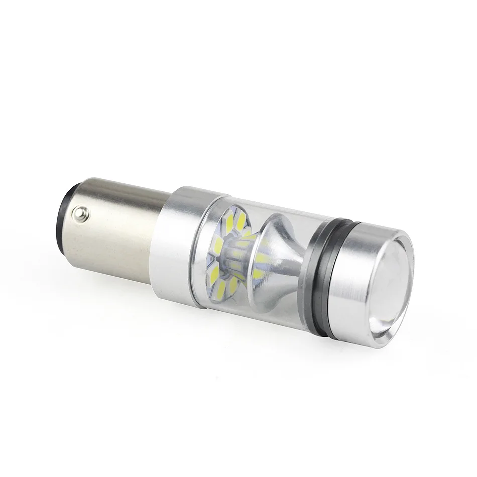 2 шт. 1157 BA15D 100 Вт 20 SMD 3030 3528 светодиодный лампы Фары заднего хода автомобиля для фар