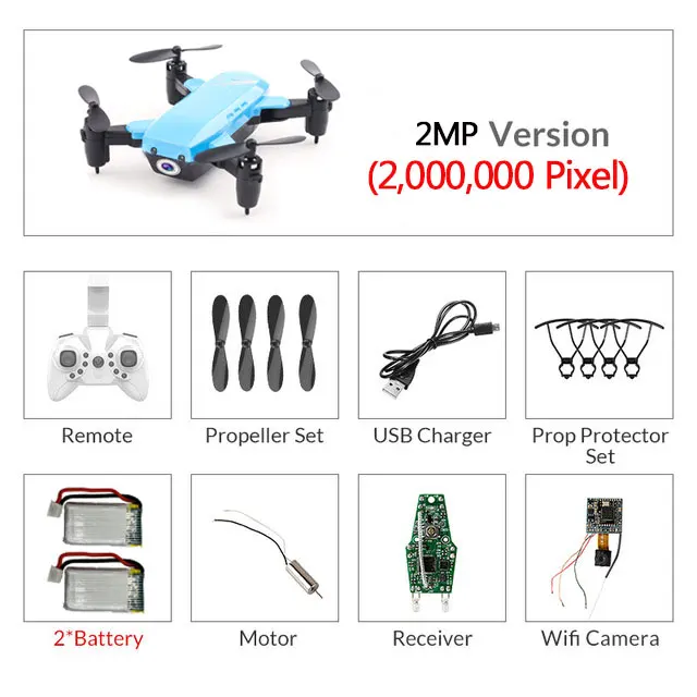 Blue 200W camera 2B Мини Дроны с камерой HD RC вертолет с WiFi Безголовый режим RC Квадрокоптер с камерой Режим высокой фиксации игрушки для детей# E - Цвет: Blue 200W camera 2B