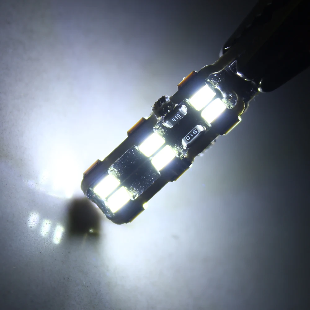 4 шт. белый Can bus без Ошибок T10 W5W 24 светодиодный лампы 3528/1210 SMD дальнего света