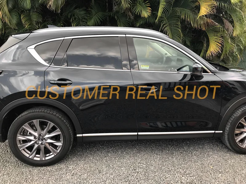 Для Mazda CX 5 CX5 2017 2018 2019 KF корпус двери из нержавеющей стали боковая защита обшивка