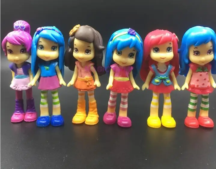 Карманная игрушка Polly 6 шт./компл. 8 см фигурка клубники принцесса кукла торт микро