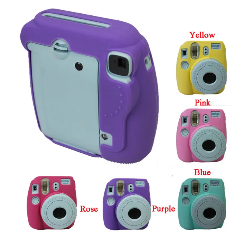 

New Camera Video Bag PVC silicone case for Fujifilm Instax Mini 8 Fuji Mini-8 Protect bag cover