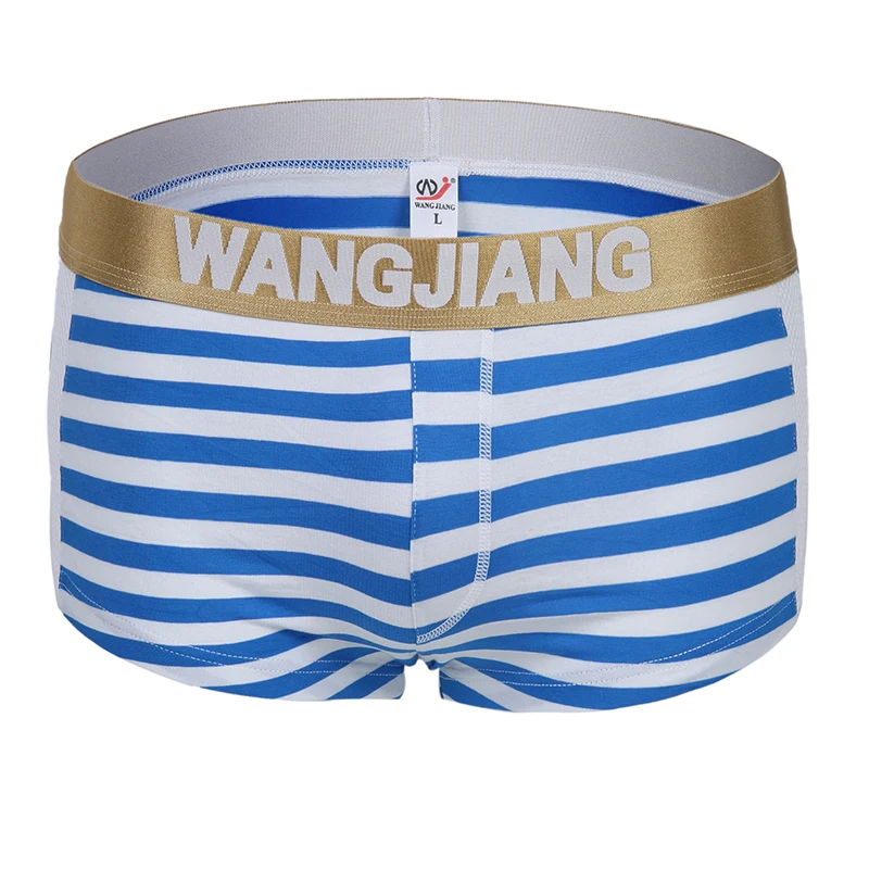 Боксеры AIIOU мужские сетчатые хлопковые дышащие трусы в полоску забавное нижнее