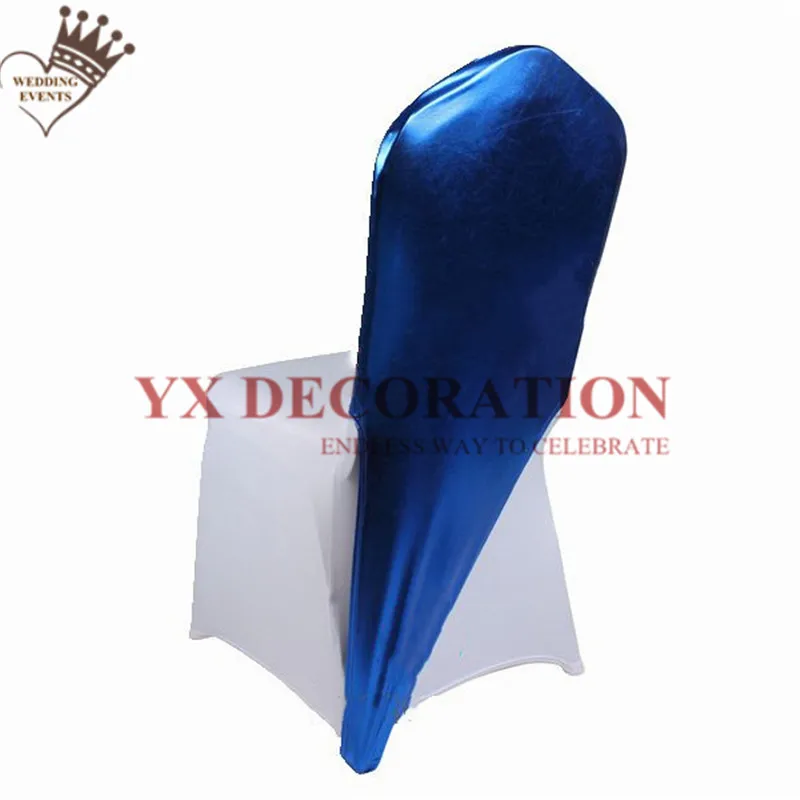 15 Colors Bronzing Metalic Chair Cap Hood For White Spandex Cover Decoration Wedding Banquet Event | Дом и сад