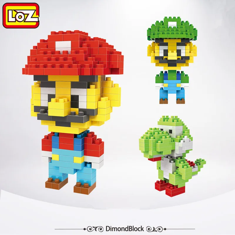 LOZ алмазные блоки маленький строительный кирпич Mario аукцион фигурка Star Yoda Juguetes