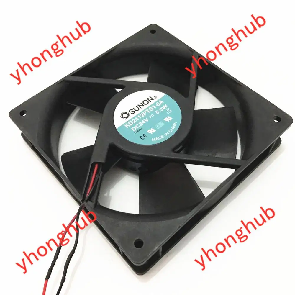 Фото SUNON KD2412PTS1-6A DC 24V 5,3 W 2-провод 120x120x25 мм Сервер вентилятор охлаждения №1