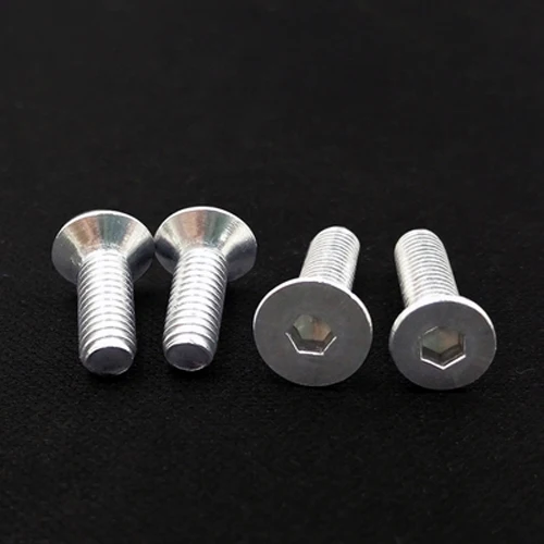20 шт. длина M4X8mm 16mm алюминиевая Шестигранная розетка винты с плоской головкой винт