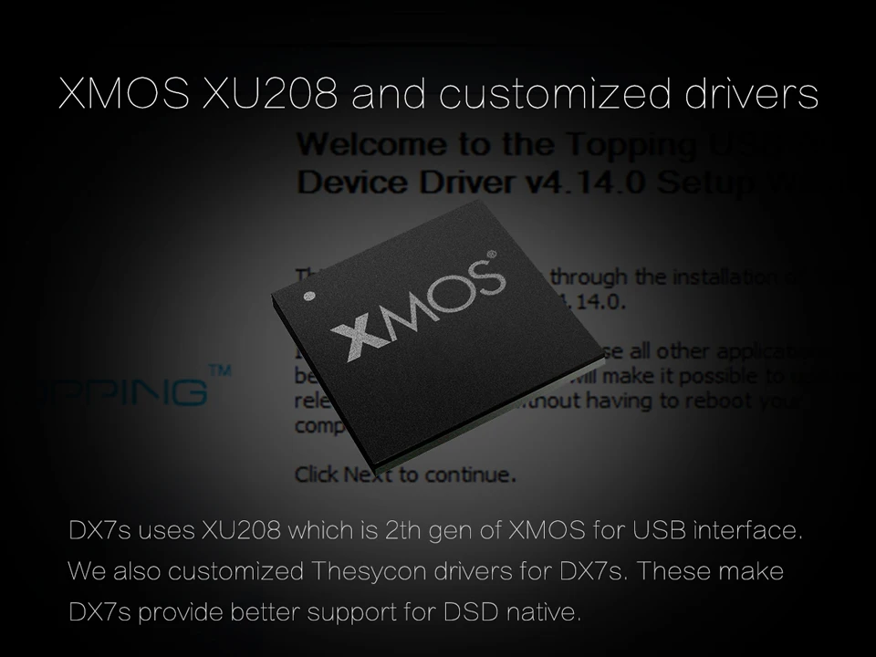 Новые продукты Топпинг DX7s Настольный полностью сбалансированный декодер и декодирующий усилитель XMOS XU208+ ES9038Q2M+ OPA1612, DSD512 USB DAC
