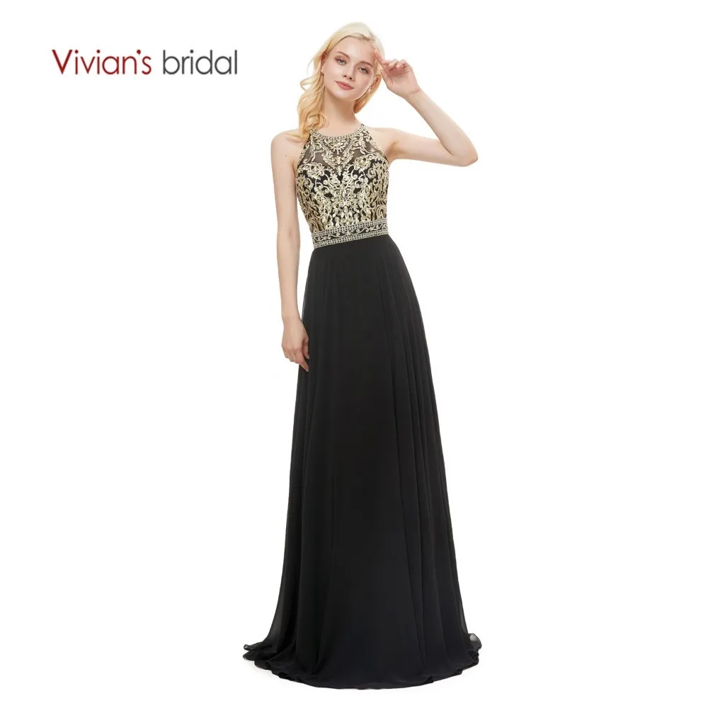 Vivian's Bridal 2018 элегантное вечернее платье в пол на тонких бретелях с открытой