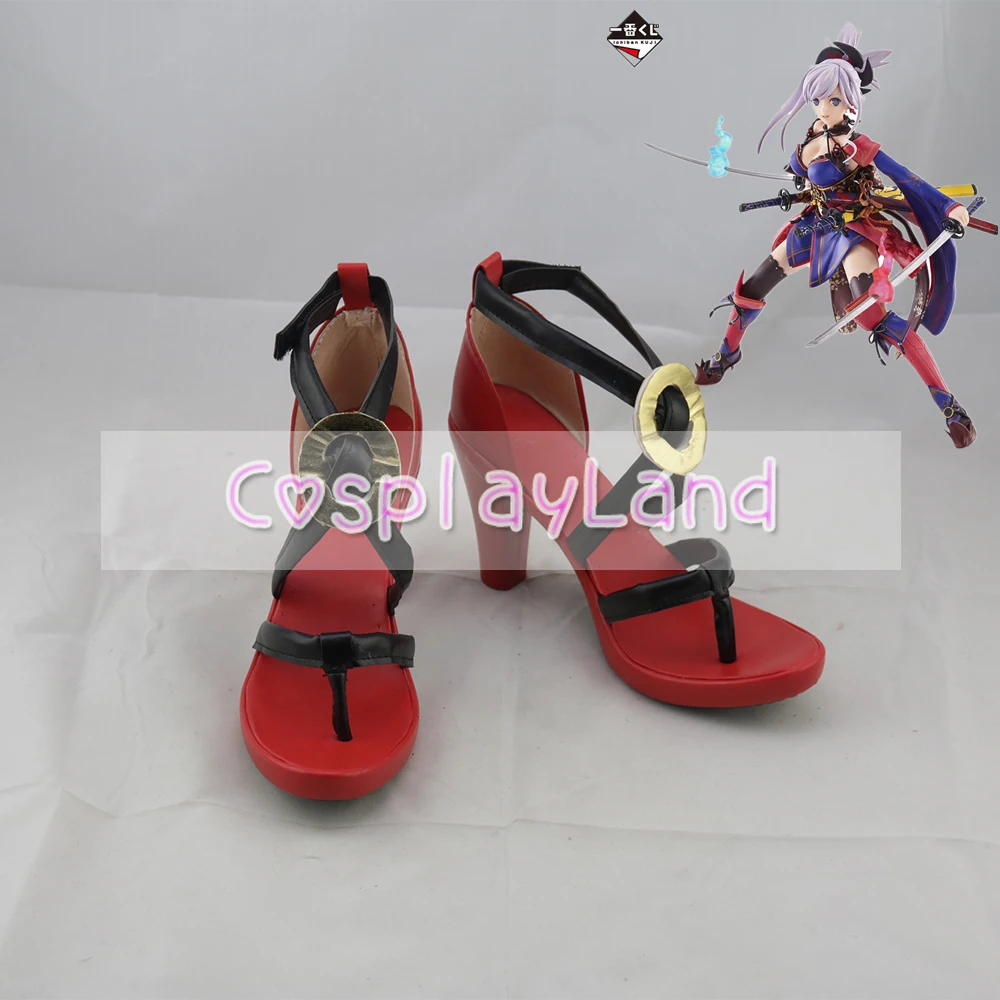 FGO Fate Grand Order Miyamoto Musashi/Обувь для костюмированной вечеринки Сандалии взрослых