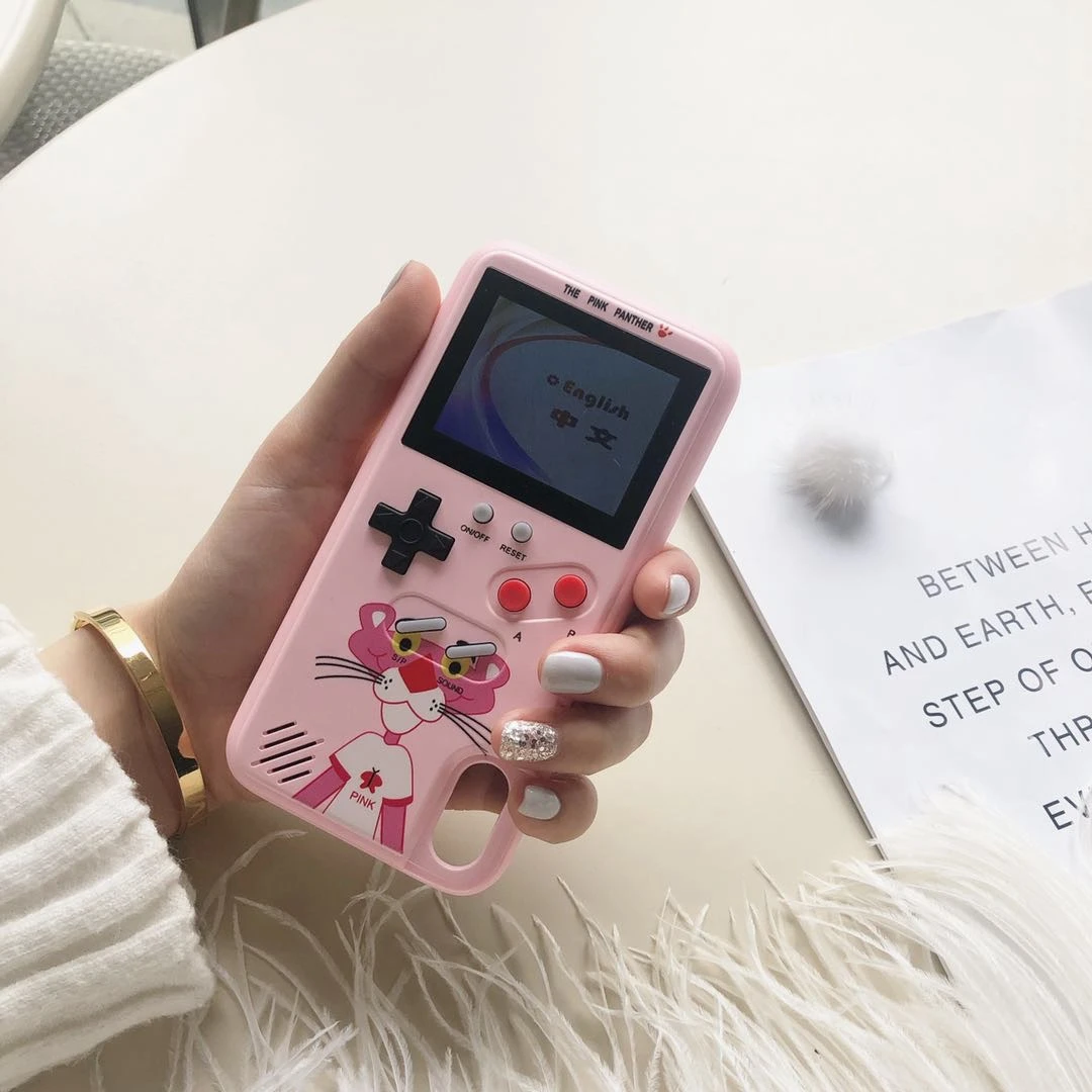 Full color display Xs Max GameBoy phone case for iphone Xr X Retro Tetris Game back cover 8 7 6 6s plus Coques |