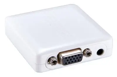 Мини VGA + R/L в HDMI конвертер (пластиковый корпус) с USB линией | Безопасность и защита
