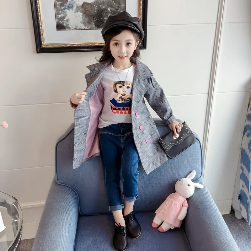 2018 high quality spring autumn new fashion full sleeves kid children girl jacket outerwear coat clothing girls clothes | Детская одежда
