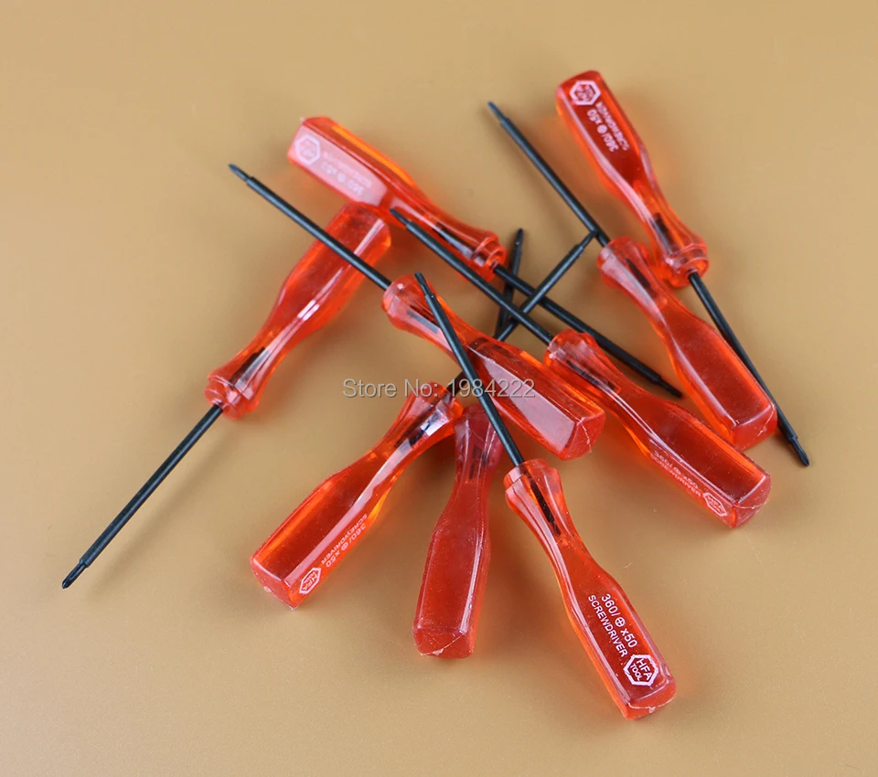 

OCGAME 100pcs/lot red 1.5mm + Cross Wing Tri Wing open repair Tool for Nintendo NDS