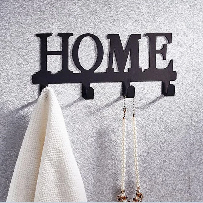 Железный Английский алфавит буквы дизайн крючки для халатов вешалки одежды