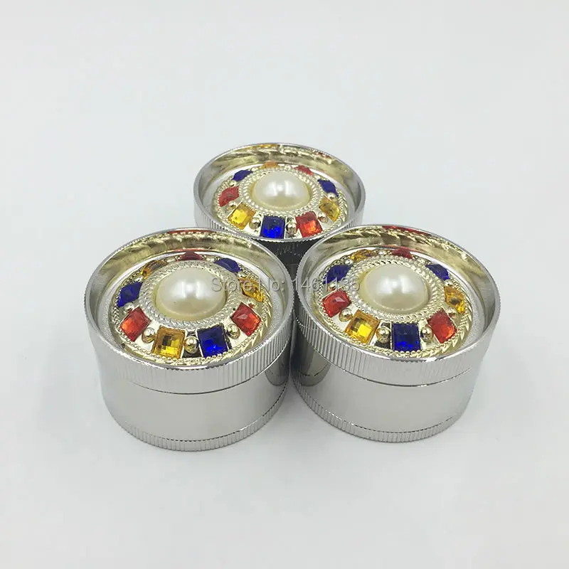 Трехслойная измельчитель трав с жемчужной металлической дробилкой простая в