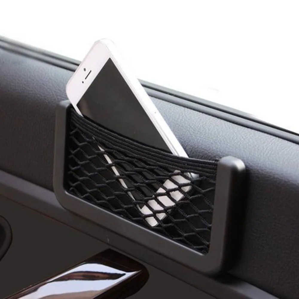 1 шт. универсальная черная Автомобильная Сетчатая Сумка с боковой дверью на