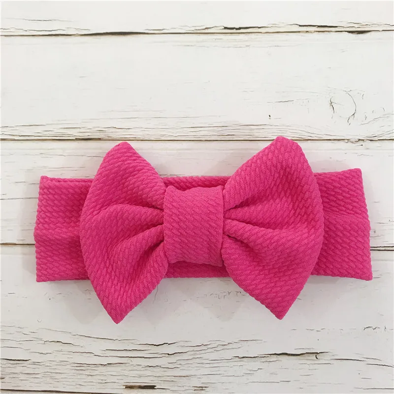 Детские повязка бант для новорожденного ободки для девочек бандо Bebe Fille белый Hairband малышей ткань повязки для волос с бантом тюрбан