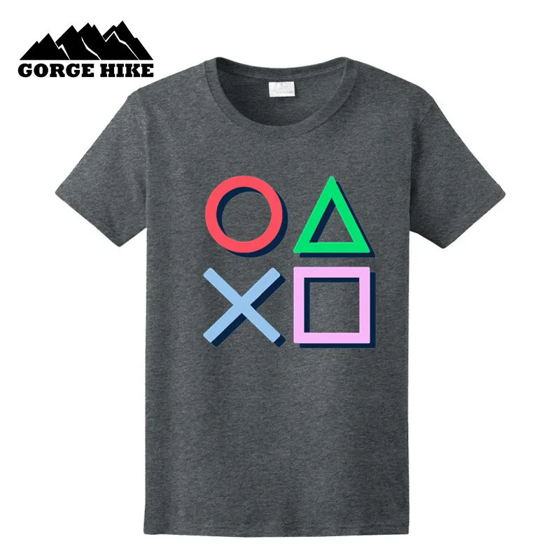 Tops Discounts Cheap T-Shirts Men classic Casual 100% Cotton Apparel homme T Shirts Video Game Playstation Tshirt Dropshipping | Мужская