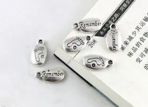 450 шт Тибетский серебристый цвет помните ноги Шарм A9894|feet charm|charms feetcharm charm |