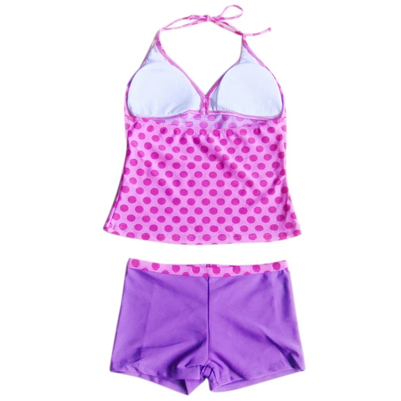 Купальник танкини с лямкой на шее для девочек комплект из 2 предметов летний