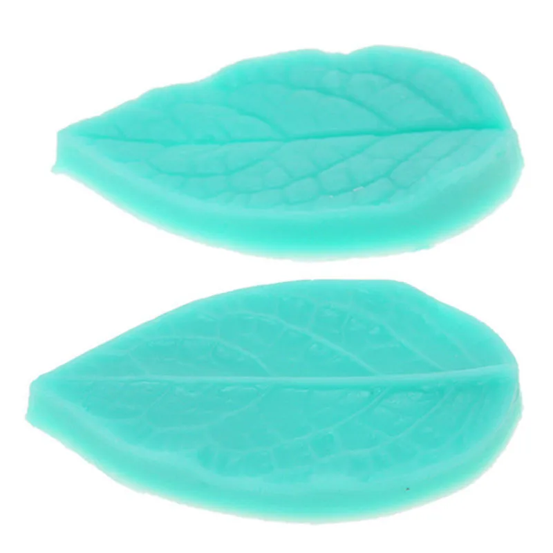 1 компл./лот 2 шт. силиконовая форма для украшения тортов в виде 3D листьев помадки