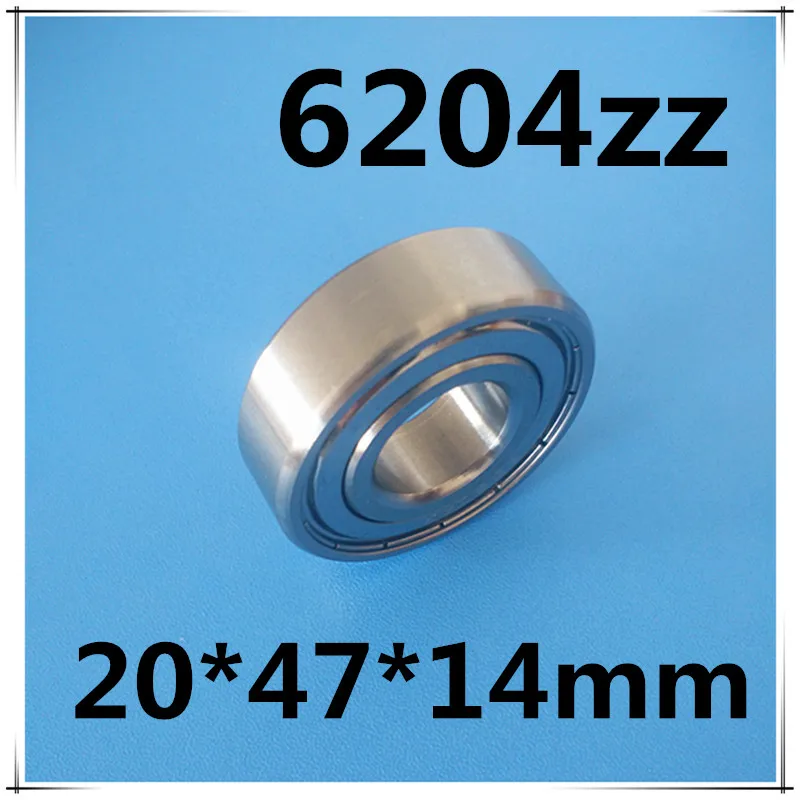 

10pcs metal shielded 6204 6204ZZ steel ball bearing 20x47x14 mm 6204-2Z bearing 20mm 20*47*14 6204Z deep groove ball bearing