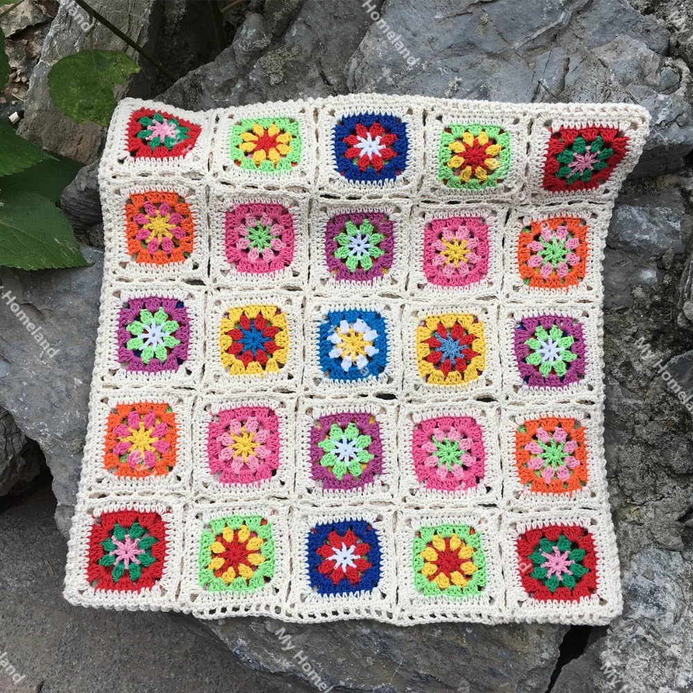 Чехол для подушки ручной работы из 100% хлопка 40 см разноцветный чехол в