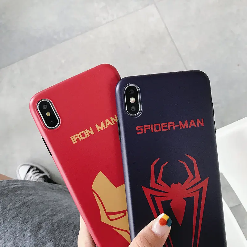 Чехол для телефона Marvel iPhone XR XS Max X Грут Железный человек Капитан Америка IMD мягкая