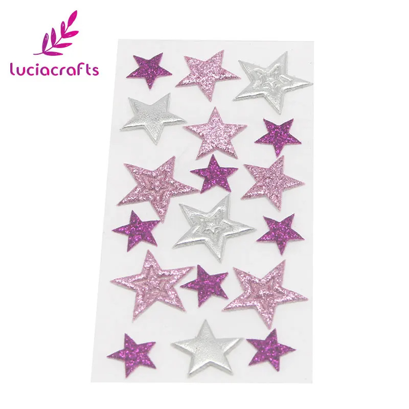 Lucia crafts 1 лист/6 листов 5,5*11 см Звезда Форма стикер мульти размер DIY самоклеющиеся дневник в стиле скрапбукинг украшения C0901