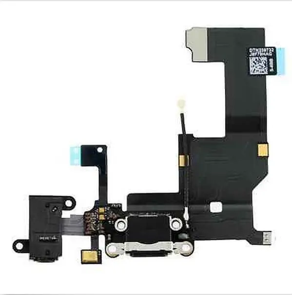 Черный Наушников Audio Dock Connector Зарядки USB Порт Данных Flex Кабель для iPhone 5S|cable