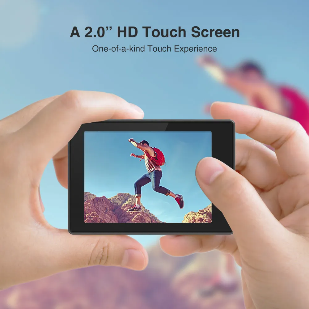 Hieye T5 Pro Ultra HD 4K 60fps сенсорный экран WiFi Экшн камера с дистанционным управлением 60 м