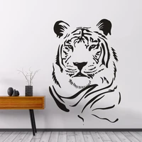 wild animals wall stickers tiger head vinyl decal forest theme wall mural tiger power style wall poster tiger wallpaper az653
