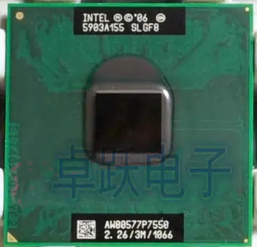 Процессор Intel для ноутбука P7550 2 26/3M/1066 PGA SLGF8 официальная версия разные детали