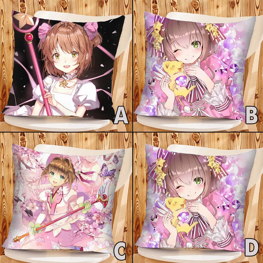 40 см * карта аниме Captor Sakura розовый ребенок девушки кровать Подушка Наволочка