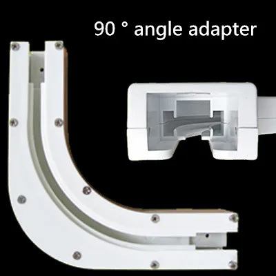 90 angle adapter Xiaomi mi jia Aqara держатели для штор или мотора, версия Zigbee wifi, работа с приложением mi home для xiaomi умный дом бесшумный занавес трек - Цвет: 90 angle adapter