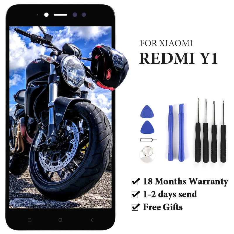 

ЖК-дисплей с цифровым преобразователем и рамкой в сборе для Y1 Prime Pro, версия 3 ГБ, для Note 5A, ЖК-экран