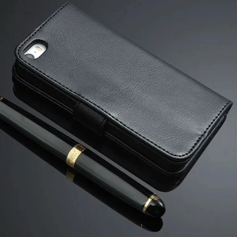 Card Flip Case for iPhone 5 5S SE Cover 360 Stand Coque Original Wallet Apple 8 7 6 6S Plus 10 X Xs Max Xr 8plus | Мобильные