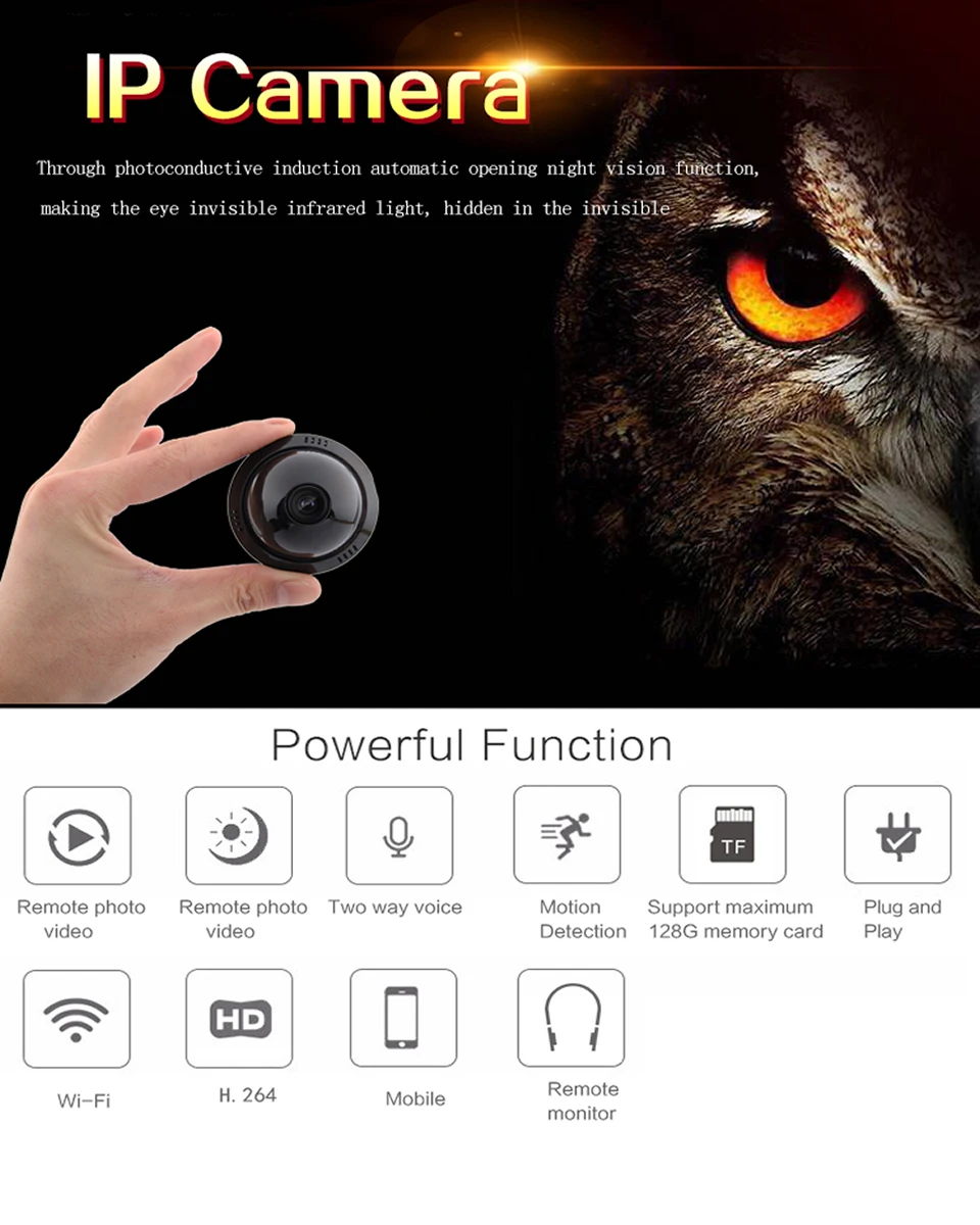 E09 HD Домашняя безопасность мини wifi 1080P ip-камера Беспроводная маленькая CCTV инфракрасная камера ночного видения с функцией обнаружения движения Слот для sd-карты аудио приложение