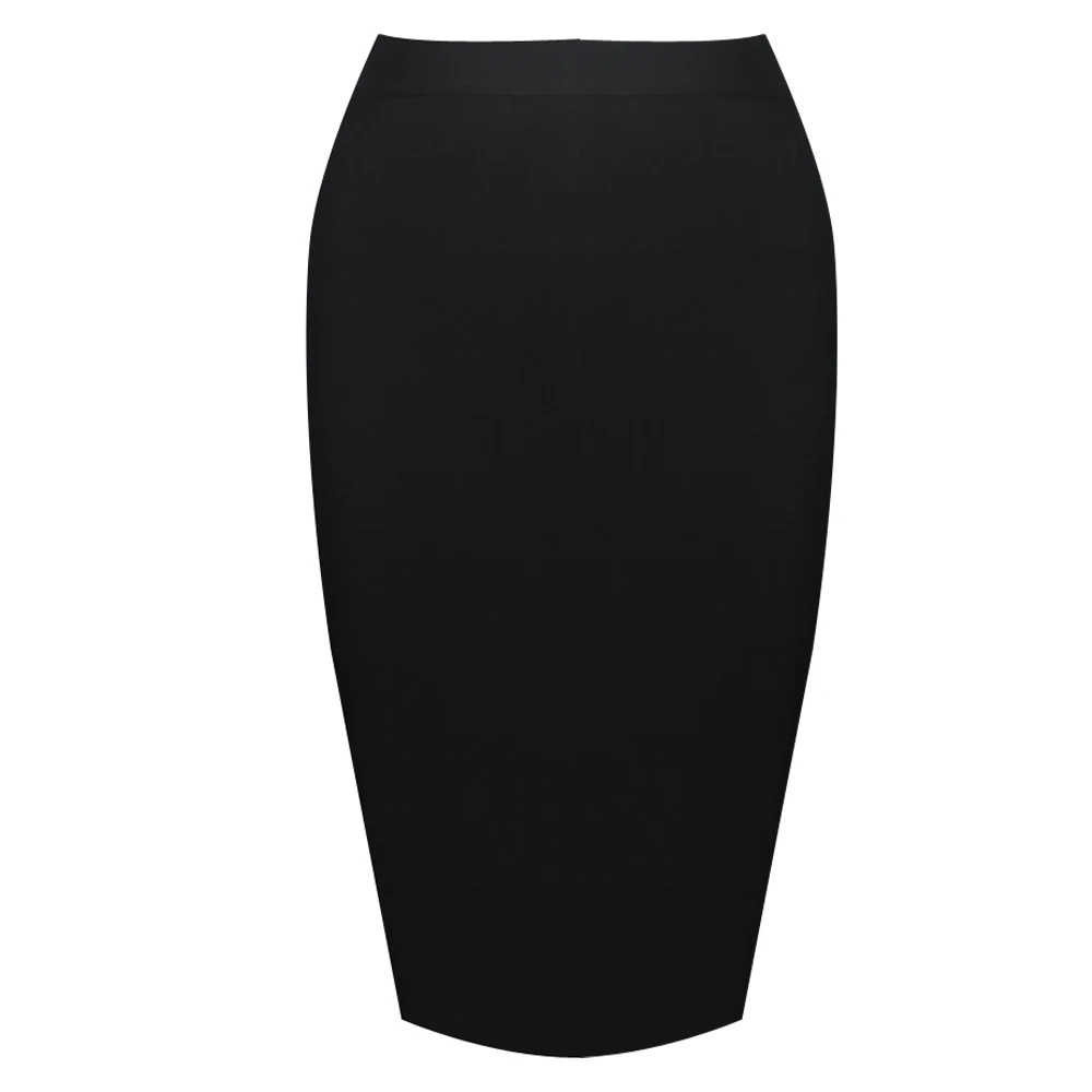 

DEIVE TEGER 60 CM Length Work Women Skirts Office Lady Midi Bodycon Bandage Female Pencil Skirt HL1186