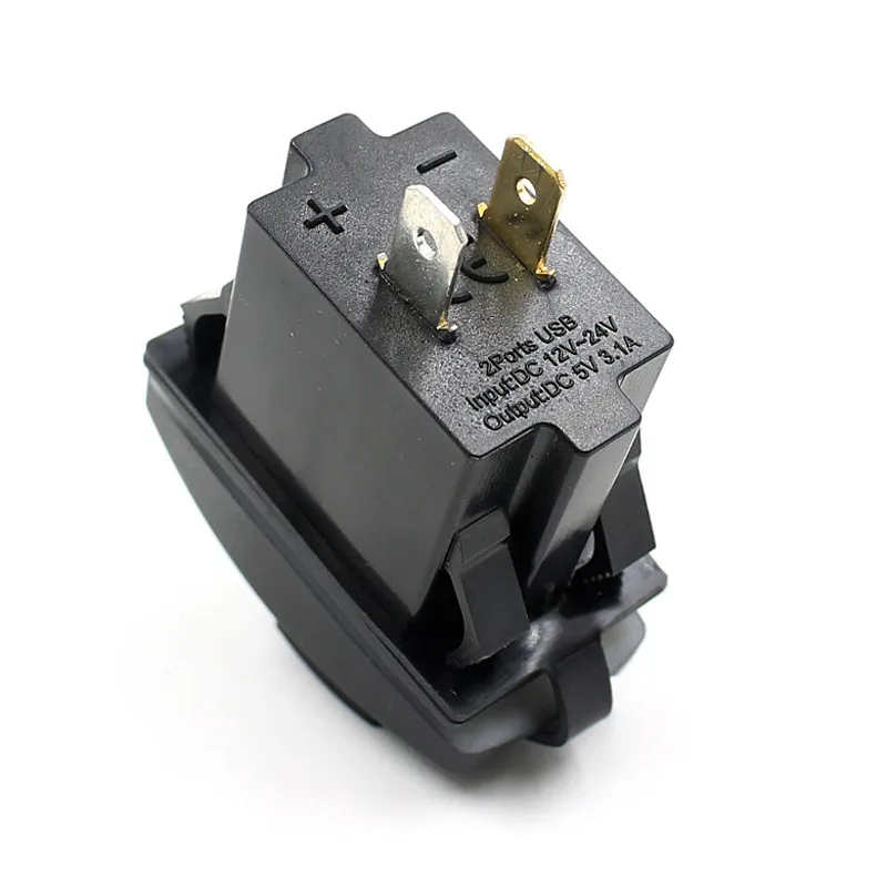 12 V 24 Авто Лодка аксессуары оранжевый светодиодный двойной USB гнездо адаптера
