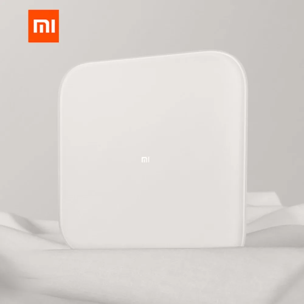 Xiaomi 2,0 Интеллектуальный bluetooth весы для тела и жира Смарт-приложение управление точные весы вес светодиодный дисплей фитнес-Бытовая