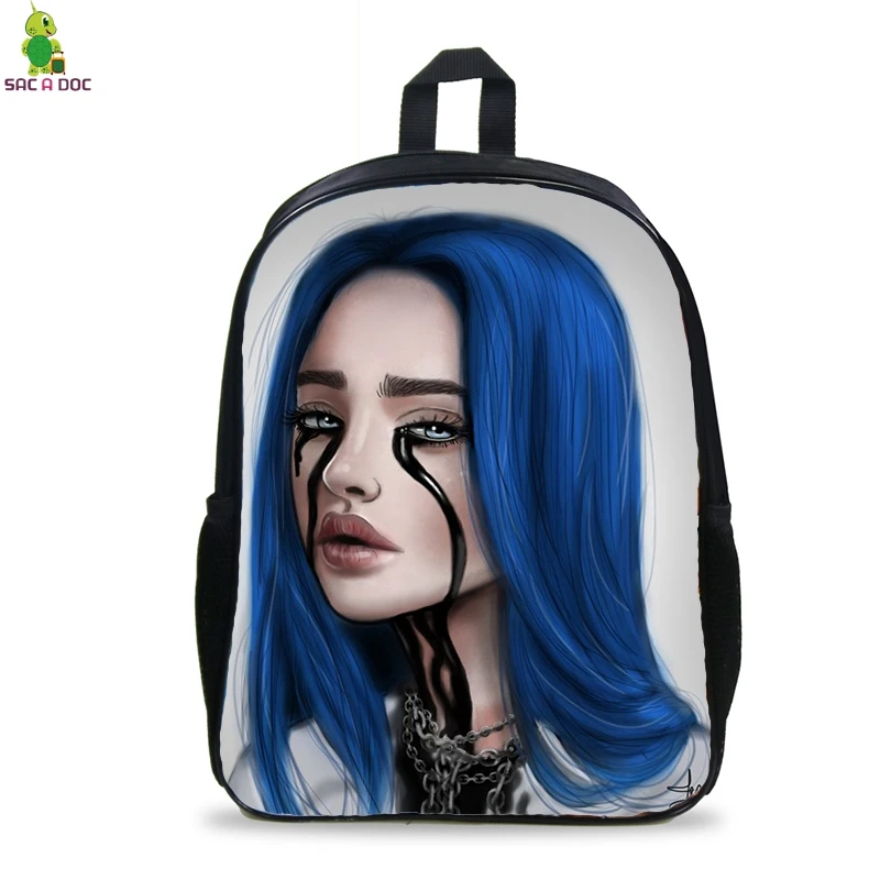 16 дюймов Billie Eilish, школьная сумка, рюкзак, детские сумки, Детские рюкзаки для подростков, девочек, мальчиков, дорожная сумка, Mochilas Escolares