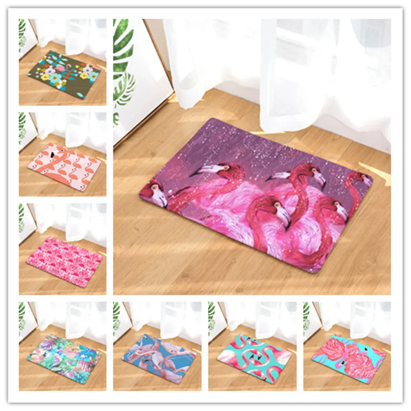 Коврики для входной двери с рисунком фламинго 40x60 см 50x80 см|door mat|decorative matshome mat |