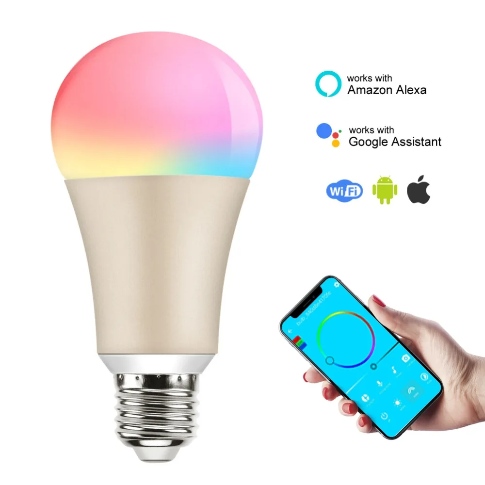 Vintagelll 7 Вт G65 RGBW WiFi умная лампочка управления Ampoule коннектор Alexa Et Google