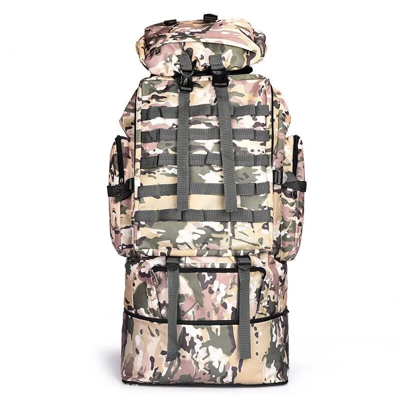 100л Военная Сумка Molle, походный тактический рюкзак, мужские большие рюкзаки, походные дорожные уличные спортивные сумки, рюкзак - Цвет: CP