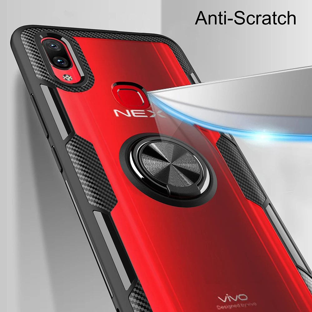 ДЛЯ Vivo NEX S A чехол магнитный автомобильный держатель Funda для Vivo IQOO V9 Y85 X27 Pro полный защитный чехол на заднюю панель телефона палец кольцо Крышка