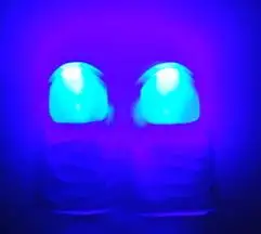 blue 1 pair Волшебный светодиодный светильник, магический трюк, опора, лампа для большого пальца, светильник-вспышка, светильник для большого пальца, маги, профессиональная игрушка, красный, синий, Радужный - Цвет: blue 1 pair