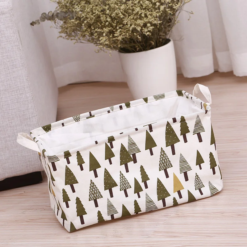 Настольный ящик для хранения Baffect льняной хлопковый Органайзер с геометрическим