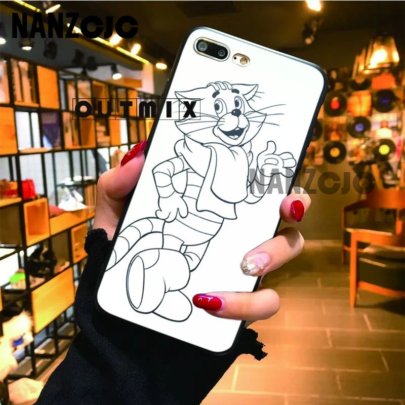 Три от Prostokvashino Мягкий силиконовый чехол задняя для iPhone 6 plus 6s 55 s SE 7 8 X XS max XR Чехлы